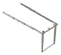 Emuca hardware Slide for Party utdragbart bord, borstat rostfritt stål, aluminium