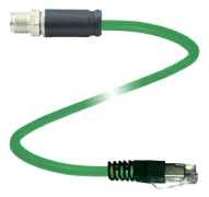 Pepperl+Fuchs 70134696 Sensor-, aktuator-stik, 2 m Pol-tal (RJ): 8, 8 1 stk
