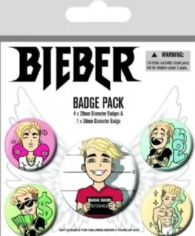 Justin Bieber - Justin Bieber Badge Pack Pin (Emojis)