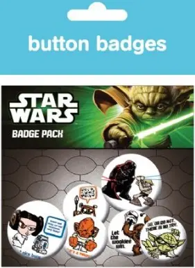 STAR WARS - Characters button badges 6 st