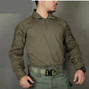 Sport slim fit militära toppar äkta multicam för män