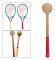 Tennis sweet spot racket trä tennis sked swing träning slå utrustning gea
