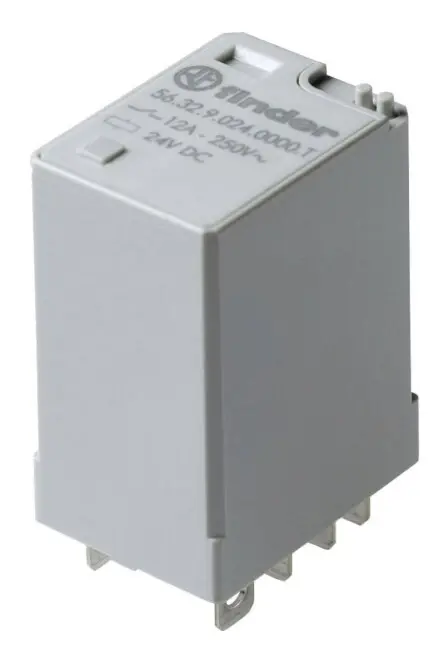 Finder 56.32.9.024.0000T Stikrelæ 24 V/DC 12 A 2 x omskifter 1 stk
