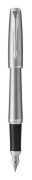 Parker Urban, Metallisk, Påfyllning med bläckpatronssystem, Blå, Gjuten aluminium, mässing, Krom, Rund spets, Rostfritt stål