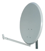Televes S65EL-W, 10,7 - 12,75 GHz, 36,8 dBi, 0 - 90°, 24°, Vit, Aluminium