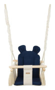 Babygunga - babygunga - med öron - max 20 kg - kräm, marinblå