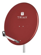Triax TDA 80R, 10,7 - 12,75 GHz, 38,5 dBi, Förskjuten, 0 - 90°, 25,6°, Brun, Röd
