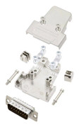 TRU COMPONENTS TCTRIM15DMPK 7709376 D-sub hankontaktsats 180 ° Antal stift: 15 Lödkopp 1 st.