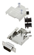 TRU COMPONENTS TCD45ZK09DMPK 7708768 D-sub hankontaktsats 45 ° Antal stift: 9 Lödkopp 1 st.