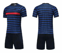Blank bevakning fotbollströjor & shorts set för vuxna / barn män, set-4