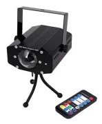 9W RGB LED Water Wave Ripple Effect Scenljus Laserprojektorlampa Jul Disco DJ Show Event Fest Födelsedagsljus