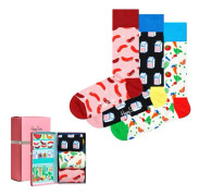 Happy socks Strumpor 3-pack Foodie Socks Gift Box