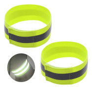 2-Pack Reflexarmband Reflexer Kardborre Neon Gul