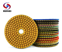 RIJILEI 1 STK 3"/4" våt/torr diamantpoleringsdyna Flexibla slipskivor för granitmarmorsten Betonggolvpolering ZJ10