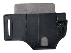 Män multitool läder slida organisatör bälte midjeväska