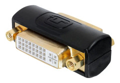 DELTACO - DVI-adapter - DVI-I (hona) till DVI-I (hona) - 1080p stöd 60 Hz - svart