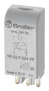 Plug-in-modul med EMC-beläggning av reläspolen, Med RC-ledning 10 st Finder 99.02.0.024.09 N/A Lämplig för modell: Finder 96.04, Finder 96.02 Bulk
