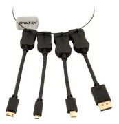 *Stoltzen Nyx Adapter Ring - HDMI til DP, MiniDP, Micro HDMI & Mini HDMI