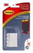 Command anti-rörelseflikar 8 miniflikar - Vit 4 x 1 cm