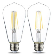 Basics Glödlampa E27 ST64 retro-stil, 60W - Paket med 2 - 929001387604