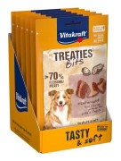 VITAKRAFT Treaties Bits Treats för hundar med leverpastej - Förpackning med 6 dospåsar à 120 g