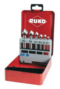 RUKO 102152 Försänkningsset 6 delar 6,3 mm, 8,3 mm, 10,4 mm, 12,4 mm, 16,5 mm, 20,5 mm HSS 1 set
