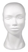 Styrofoam huvud, hona, 29 cm