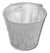 Förzinkad hink 15L