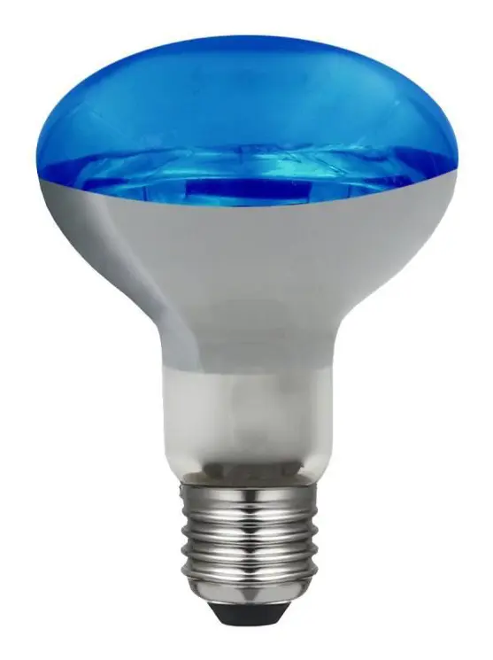 LAES glödlampa E27, 60 W, blå, 80 x 116 mm - 636444