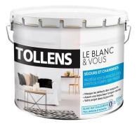 Målning ---TOLLENS - Speciella vardagsrum och sovrum - För väggar, tak, träslöjd - 10L = 120m2-