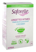 Saforelle Care & amp; Hygiene Individuella biologiskt nedbrytbara intimservetter 10 påsar