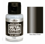 VAL77660 - Metallfärg - Gloss Black Primer 32ml - Modelleringsfärger i plast