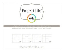 Project Life Page Protectors 12-Pkg-Small Variety Pack 6