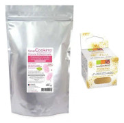 Rosa sockervaddsberedning 400 g + gyllene glitter
