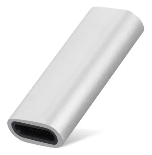 Adapter Lightning Female till Lightning Female Apple Pencil 4Smarts Silver