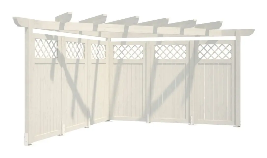 Hörnpergola MG Med E2-Paneler