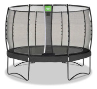 Studsmatta EXIT Allure Premium 366cm Svart inkl. Skyddsnät