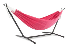 Vivere - Polyester Hammock With Stand (250 Cm) - Hängmatta Dubbel - Hot Pink