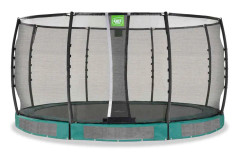 Studsmatta Nedgrävbar EXIT Allure Premium 427cm Grön inkl. Skyddsnät
