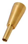 Silver/guldpläterad trumpetmunstycke