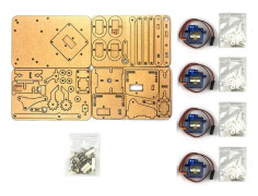 4 DOF akrylrobotarm för Arduino Robotic Gripper Claw med SG90 servos för rasbperry Pi - ram med servos