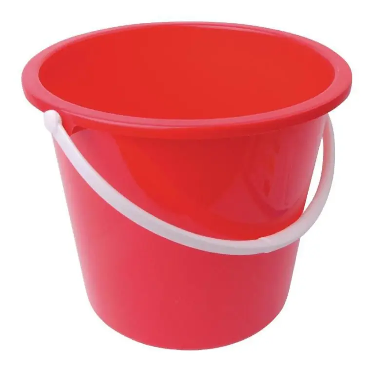Rund Plasthink 10 L Röd - Jantex