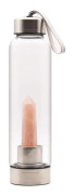 550mL Kristallglas vattenflaska Dialekt - Rosenkvarts