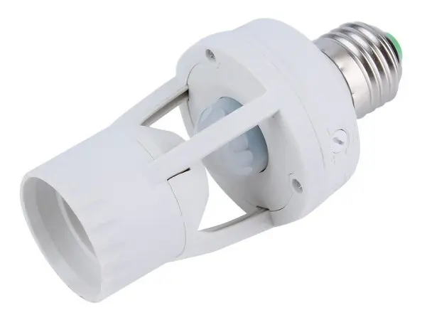 E27 Motion Sensor Light Switch 100-240V Motion Detector E27 Base Lamp Holder
