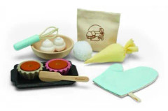 Cupcake-set leksaksmat av trä från Plantoys