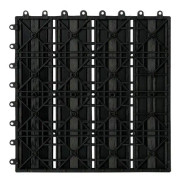 Golvplattor - 11st - 30x30 cm - Interlocking Decking Tiles - 1m² - Vattenbeständig - Trä - Plastkompositdäck Golvplattor - Garden House Decoration - G