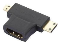 SpeaKa Professional SP-7870584, HDMI Type A (Standard), Mini-HDMI + Micro-HDMI, Svart