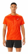 T-shirt med kortärm Herr Asics Core All Over Print Orange