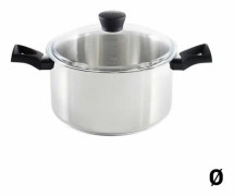 Kastrull med glaslock Pyrex Expert Touch Rostfritt st?l 18/10