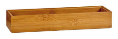 Lådförvaring Brun Stapelbara Bambu (7 x 5 x 30 cm)